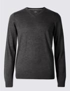 Marks & Spencer Pure Merino Wool Jumper Charcoal