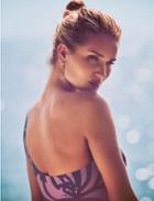 Marks & Spencer One Shoulder Printed Swimsuit Floral Blue Mix