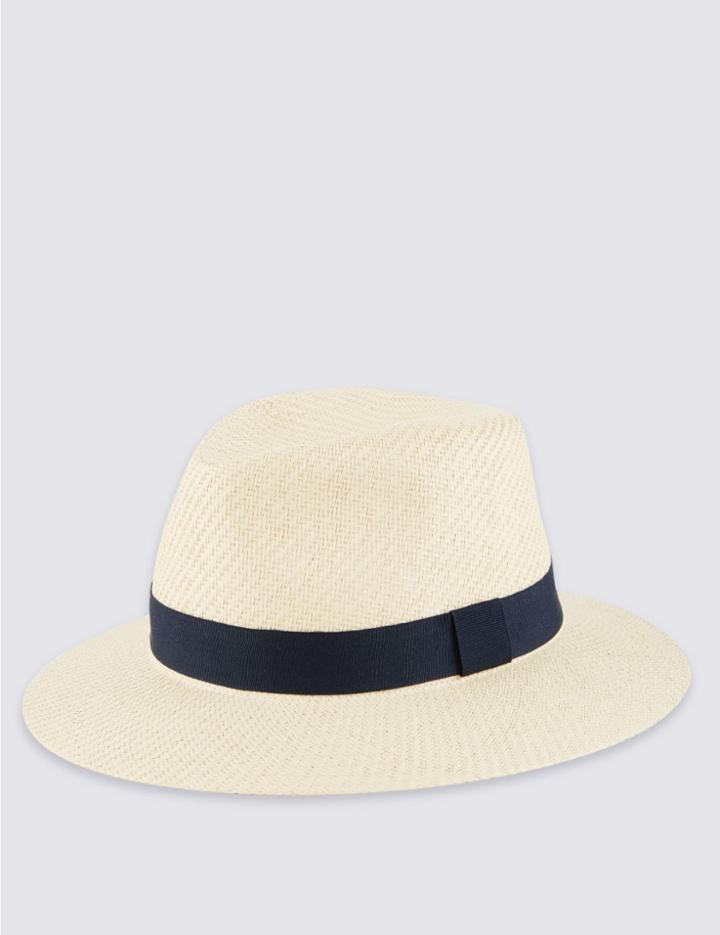 Marks & Spencer Weaved Ambassador Textured Hat Natural