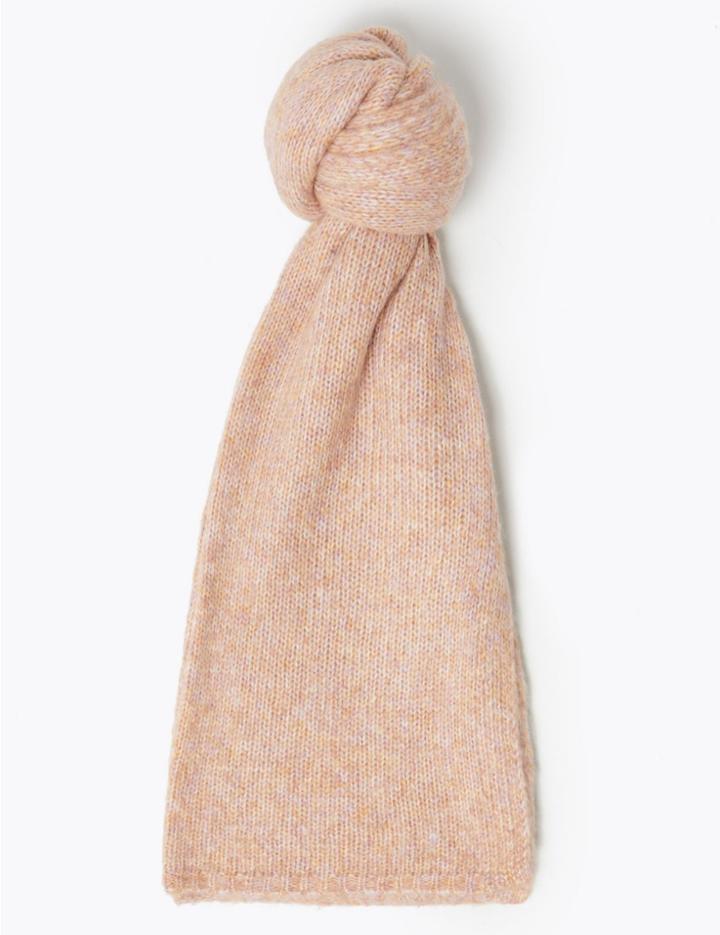 Marks & Spencer Wool Knitted Scarf Pink