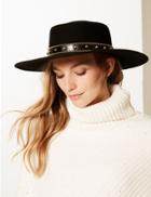 Marks & Spencer Pure Wool Fedora Hats Black