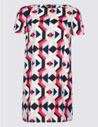 Marks & Spencer Curve Geometric Print Tunic Dress Multi