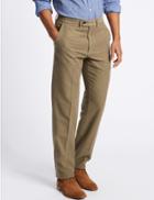 Marks & Spencer Regular Fit Moleskin Chinos Mole