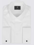 Marks & Spencer Cotton Blend Slim Fit Shirt White