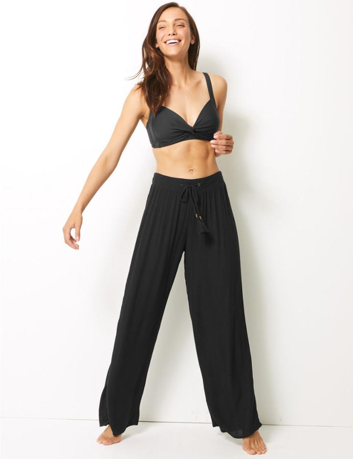 Marks & Spencer Wide Leg Flared Black