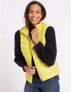Marks & Spencer Lightweight Down & Feather Gilet With Stormwear&trade; Acid Yellow