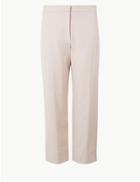 Marks & Spencer Straight 7/8th Leg Trousers Nude
