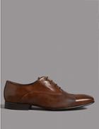 Marks & Spencer Leather Lace-up Derby Shoes Brown
