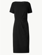 Marks & Spencer Short Sleeve Bodycon Midi Dress Black