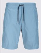 Marks & Spencer Cotton Rich Quick Dry Swim Shorts Slate Blue