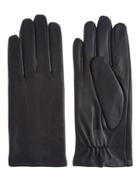 Marks & Spencer Leather Stitch Detail Gloves Navy