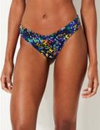 Marks & Spencer Printed Miami Bikini Bottoms Navy Mix