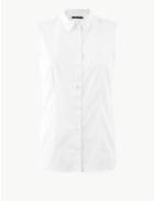 Marks & Spencer Button Detailed Shirt White