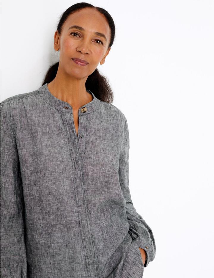Marks & Spencer Pure Linen Shirt Black