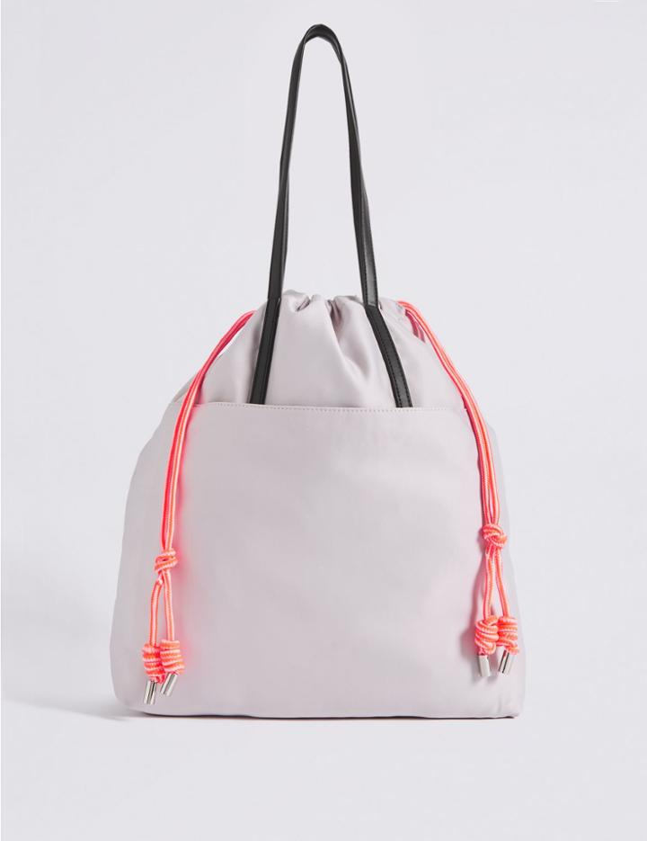 Marks & Spencer Sporty Shopper Bag Light Grey Mix