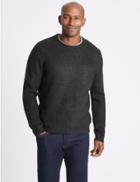 Marks & Spencer Supersoft Ribbed Jumper Charcoal