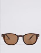Marks & Spencer Polarised D Frame Sunglasses Dark Brown