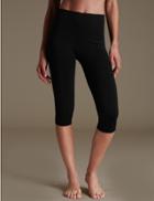 Marks & Spencer Gym Slim Santoni Seamfree Cropped Leggings Black