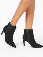 Marks & Spencer Stiletto Heel Chelsea Ankle Boots Black