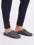 Marks & Spencer Slip-on Mule Slippers With Freshfeet&trade; Blue Mix
