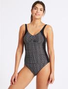 Marks & Spencer Secret Slimming&trade; Non-padded Swimsuit A-g Black Mix
