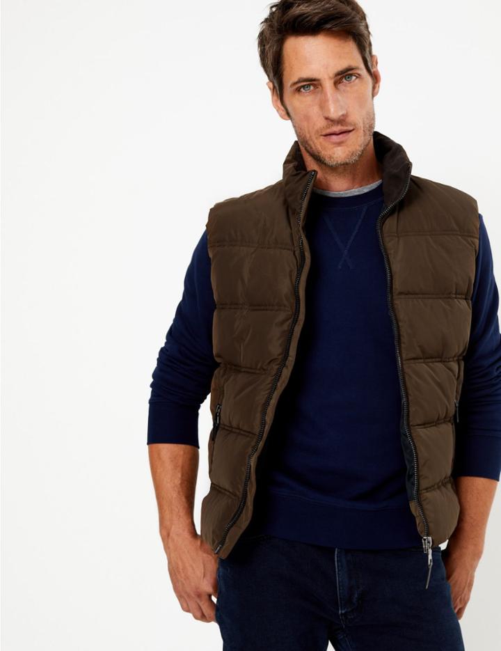 Marks & Spencer Padded Gilet Tobacco