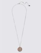 Marks & Spencer Sterling Silver Filigree Discs Pendant With 18ct Rose Gold Plating Silver Mix