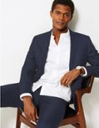 Marks & Spencer Indigo Textured Skinny Fit Jacket Indigo