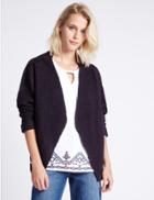 Marks & Spencer Multi Stitch Cardigan French Navy