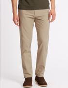Marks & Spencer Slim Fit Pure Cotton Chinos Natural