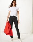 Marks & Spencer Sienna Mid Rise Straight Jeans Black