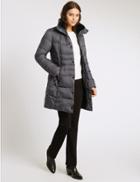 Marks & Spencer Padded & Quilted Coat With Stormwear&trade; Nightshade