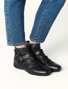 Marks & Spencer Leather Ruched Ankle Boots