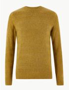 Marks & Spencer Stripe Texture Jumper Ochre