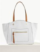 Marks & Spencer Faux Leather Tote Bag White