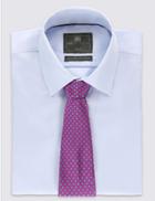 Marks & Spencer Pure Silk Spotted Tie Pink Mix