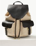 Marks & Spencer Ring Backpack Bag Natural Mix