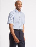 Marks & Spencer 2 Pack Short Sleeve Regular Fit Shirt Navy Mix