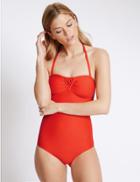 Marks & Spencer Secret Slimming&trade; Macrame Swimsuit Orange
