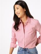 Marks & Spencer Pima Cotton Polka Dot Print Shirt Pink Mix
