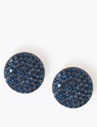 Marks & Spencer Shimmer Stud Earrings Blue