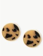 Marks & Spencer Button Stud Earrings Gold Mix