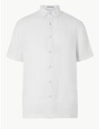 Marks & Spencer Pure Linen Relaxed Fit Shirt White