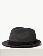Marks & Spencer Cotton Textured Trilby Black Mix