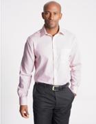 Marks & Spencer 2 Pack Cotton Blend Regular Fit Shirts Pink