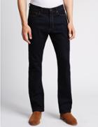 Marks & Spencer Straight Fit Stretch Jeans With Stormwear&trade; Indigo