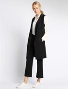 Marks & Spencer Sleeveless Longline Jacket Black