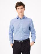 Marks & Spencer 2in Shorter Tailored Fit Shirt Cobalt