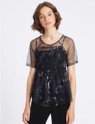 Marks & Spencer Constellation Print Half Sleeve T-shirt Navy Mix