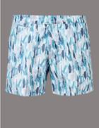 Marks & Spencer Printed Swim Shorts Mint Mix